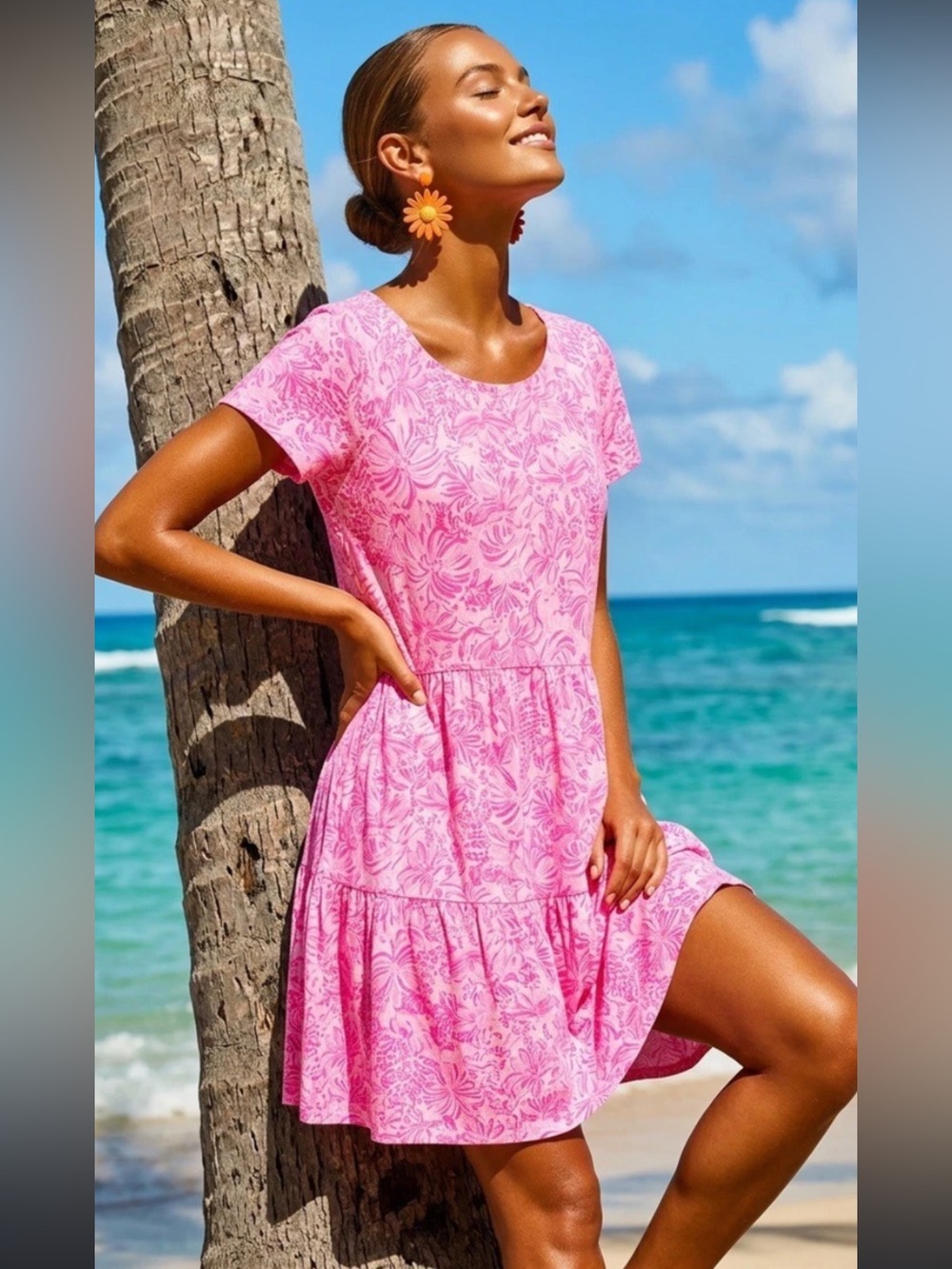 NWOT Lilly Pulitzer Tiered Midi Dress SZ Small